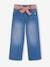 Wide Jeans & Cotton Gauze Belt, Ankle Length, for Girls double stone+stone 