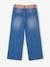 Wide Jeans & Cotton Gauze Belt, Ankle Length, for Girls double stone+stone 