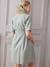 Short Wrap-Over Dress, Maternity & Nursing Special sage green 