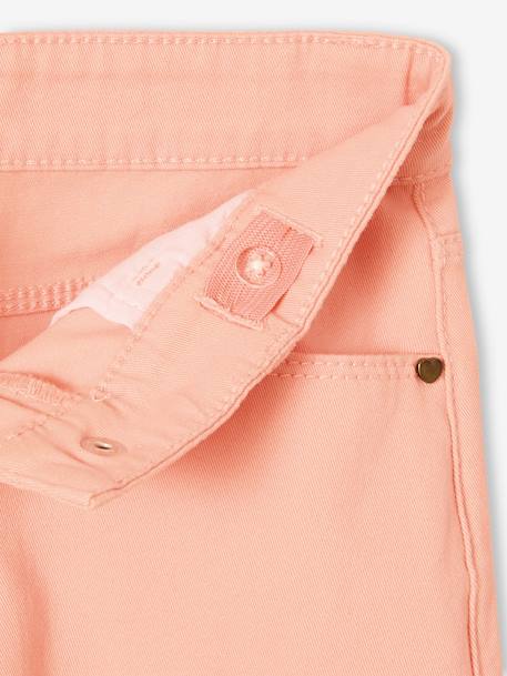 Cropped Trousers with Bows for Girls peach 