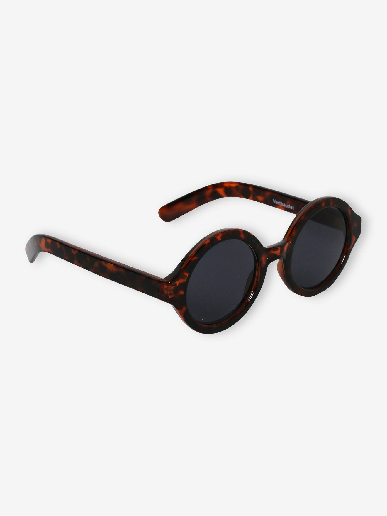 Round shape outlet black sunglasses