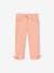 Cropped Trousers with Bows for Girls peach 