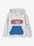 Sports Sweatshirt with Team Boston Motif for Boys marl grey 