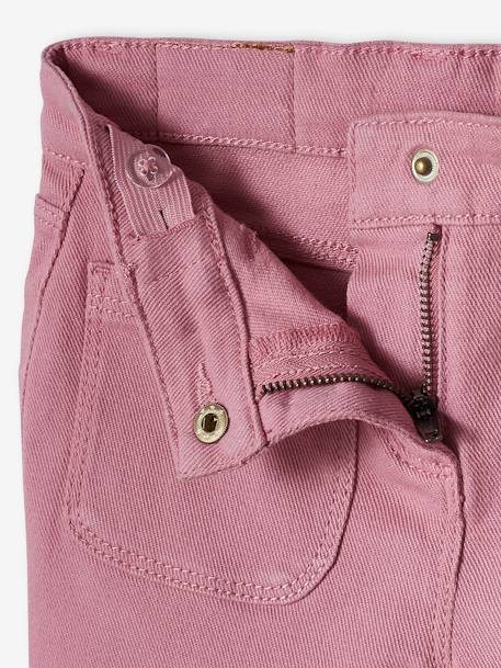 Shorts Embroidered with Iridescent Flowers, for Girls lichen+mauve 