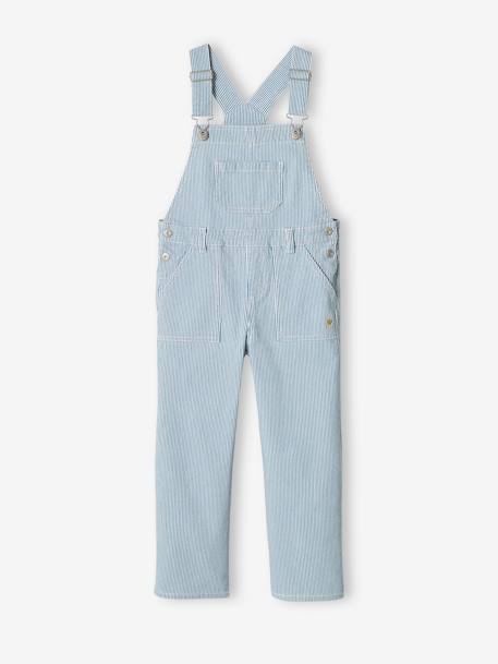 Striped Dungarees for Girls striped blue 