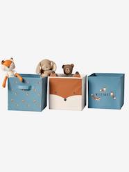 Bedroom Furniture & Storage-Set of 3 Storage Boxes, Baby Fox