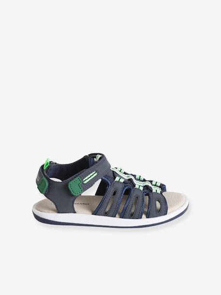 Hook-and-Loop Strap Sandals for Children navy blue 