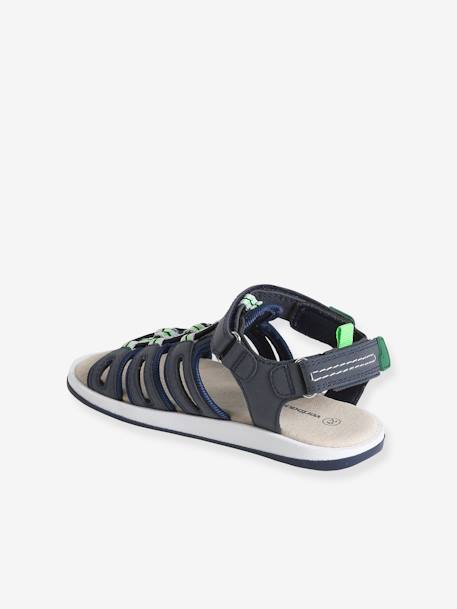 Hook-and-Loop Strap Sandals for Children navy blue 