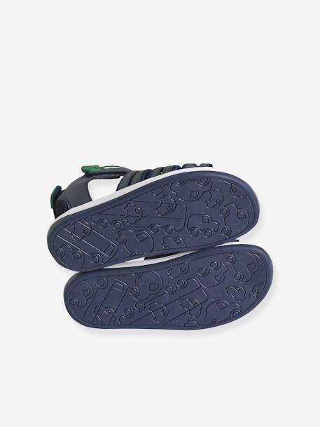 Hook-and-Loop Strap Sandals for Children navy blue 