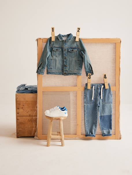 Revamped Denim Jacket, for Boys Denim Blue 