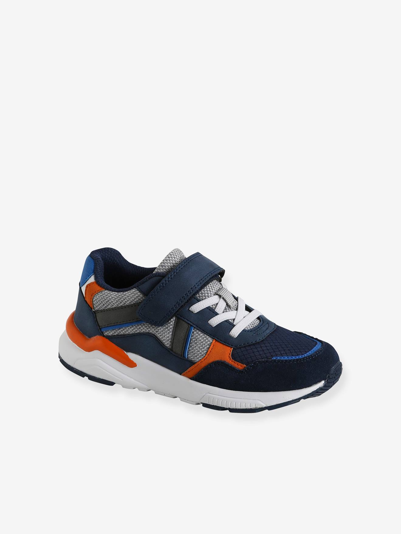 Navy blue and orange 2024 shoes