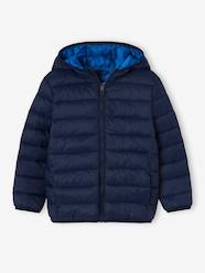 Boys-Coats & Jackets-Padded Jackets-Lightweight Jacket with Recycled Polyester Padding & Hood for Boys