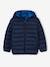 Lightweight Jacket with Recycled Polyester Padding & Hood for Boys BEIGE DARK SOLID WITH DESIGN+blue+green+navy blue+petrol blue 