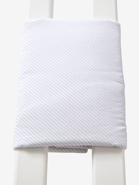 Breathable Cot Bumper White/Print 