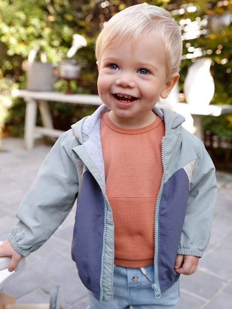 Short Sleeve Sweatshirt for Babies rust 