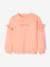 Ruffled Sweatshirt for Girls old rose+peach+rust 