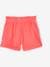 Paperbag Shorts in Cotton Gauze for Girls coral+pale blue+vanilla 