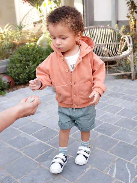 Twill Shorts with Elasticated Waistband, for Baby Boys beige+Brown+Grey Anthracite 