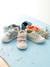 Elasticated Canvas Trainers for Babies denim blue+red 