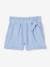 Paperbag Shorts in Cotton Gauze for Girls coral+pale blue+vanilla 