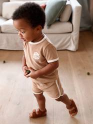 -Terry Cloth Shorts + T-Shirt Ensemble for Babies