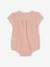 Cotton Gauze Bodysuit for Newborn Babies rosy 