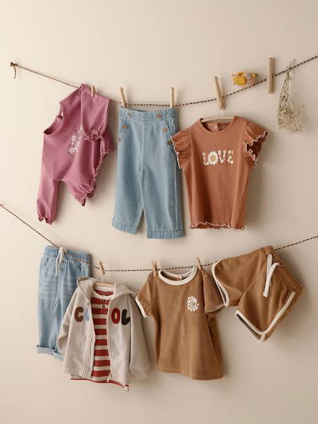 Printed Sweatshirt for Babies mauve 