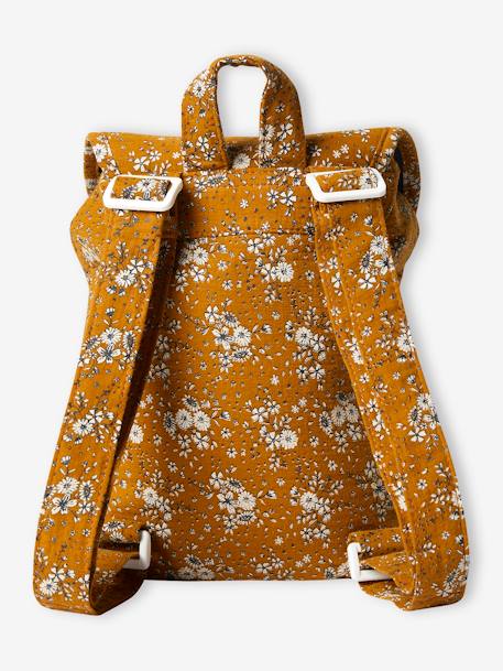 Floral Bag for Girls camel 