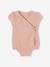 Cotton Gauze Bodysuit for Newborn Babies rosy 