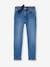 Straight Leg Jeans with Decorative Bow for Girls stone 