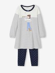 Girls-Sailor Nightie + Heart-Printed Leggings