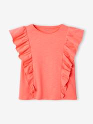 Girls-Tops-T-Shirts-T-Shirt with Ruffles for Girls