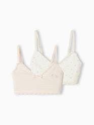 Girls-Pack of 2 Hearts Bras, for Girls