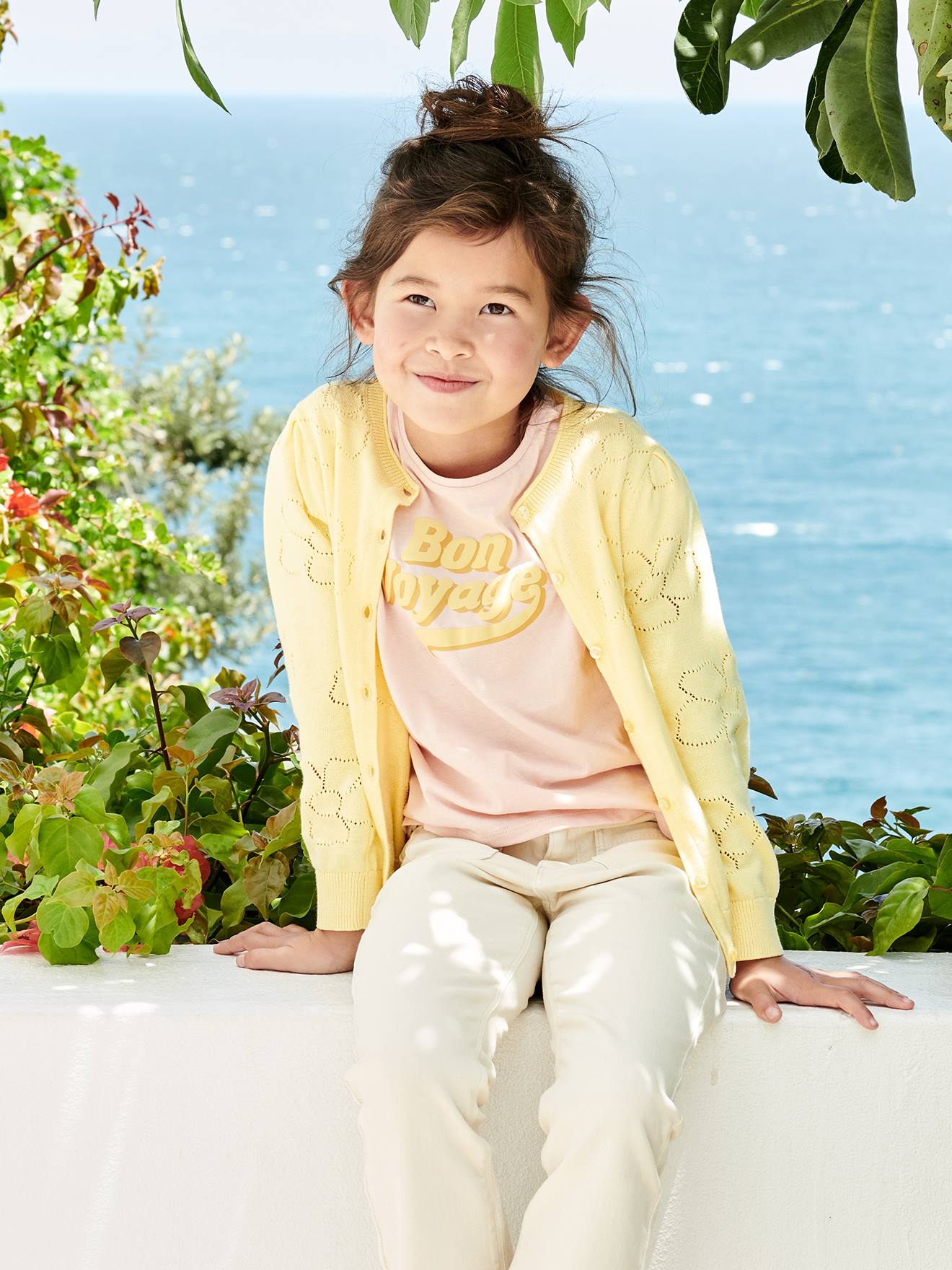 Little girl 2024 yellow cardigan