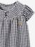 Smocked Gingham Dress for Babies grey 