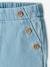 Wide, Flap-Front Denim Trousers, for Babies double stone 