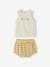 Terry Cloth Shorts & Sleeveless Top Outfit for Babies pale yellow 