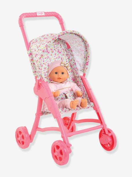 Floral Pushchair - Mon Premier Poupon Doll - COROLLE sweet pink 