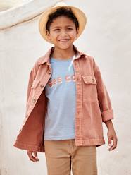 Shacket in Fabric with Pigment Dye Effect, for Boys