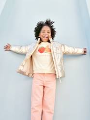 Girls-Coats & Jackets-Padded Jackets-Metallised, Lightweight Jacket for Girls