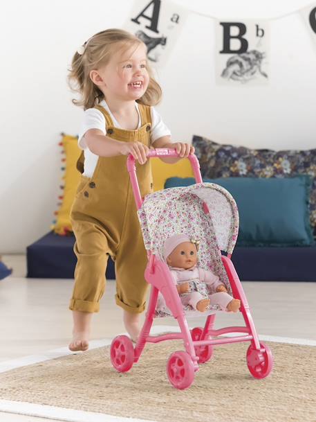 Floral Pushchair - Mon Premier Poupon Doll - COROLLE sweet pink 