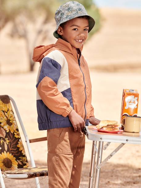 Windcheater, Colourblock Effect, for Boys orange 