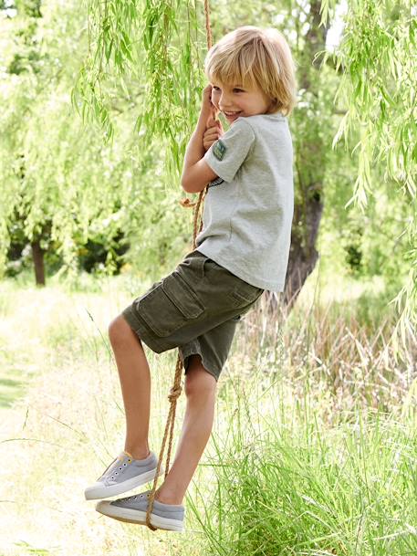 Cargo Shorts for Boys beige+khaki+navy blue 