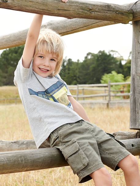 Cargo Shorts for Boys beige+khaki+navy blue 