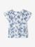 Occasion Wear Blouse with Poetic Motif, for Girls ecru 