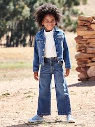 Girls-Jeans-Flared Jeans Fancy Flap-Opening Effect for Girls