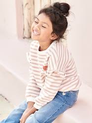 Girls-Cardigans, Jumpers & Sweatshirts-Sweatshirts & Hoodies-Sailor-type Sweatshirt with Ruffles on the Sleeves, for Girls