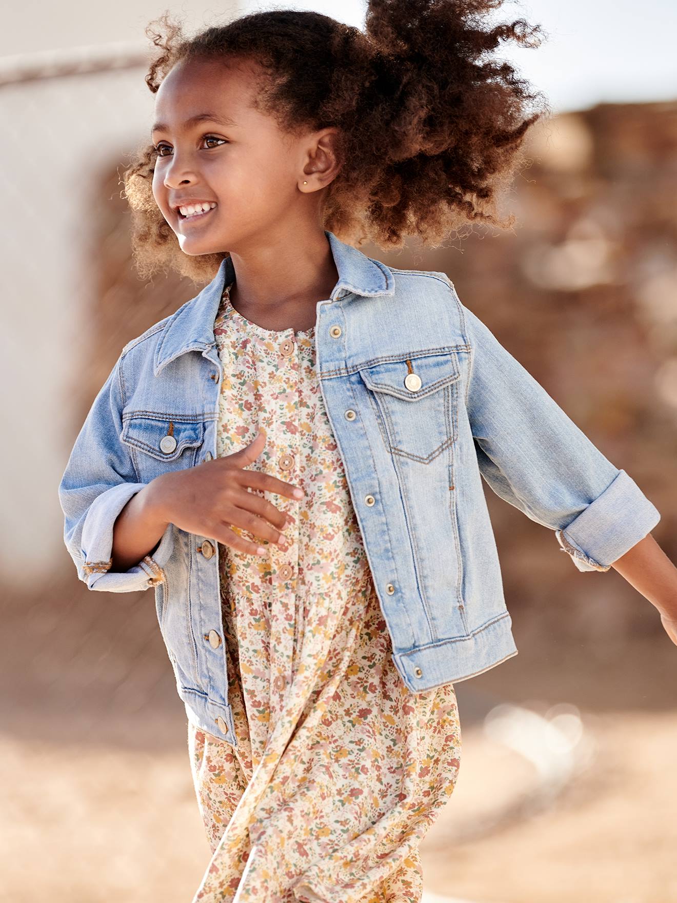 Denim Jacket for Girls - double stone