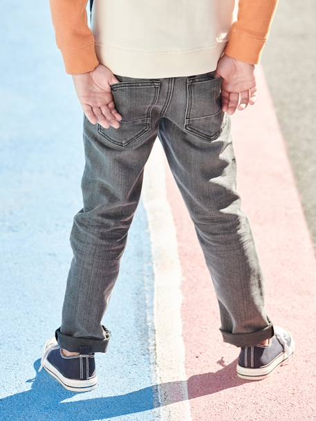 Indestructible Straight Leg Jeans for Boys BLUE DARK SOLID+BLUE DARK WASCHED+denim grey 