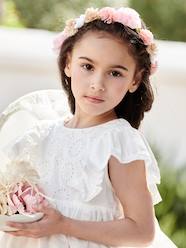 Girls-Accessories-Pink Flower Crown for Girls